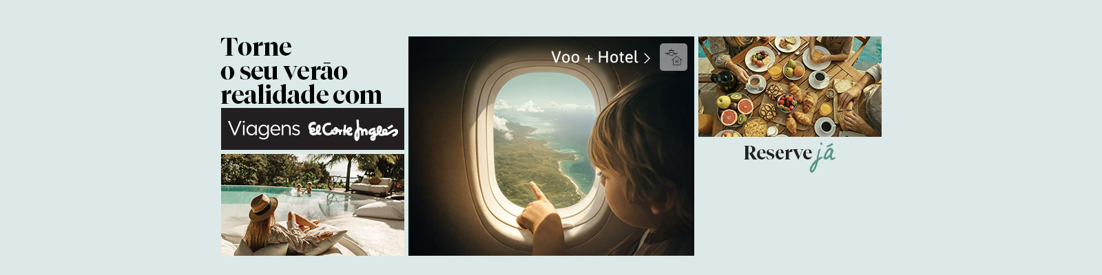 Reserve já as suas férias de Verão em Voo + Hotel